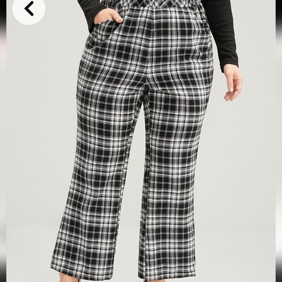 NWT BloomChic plaid pants 14/XL - Picture 2 of 9